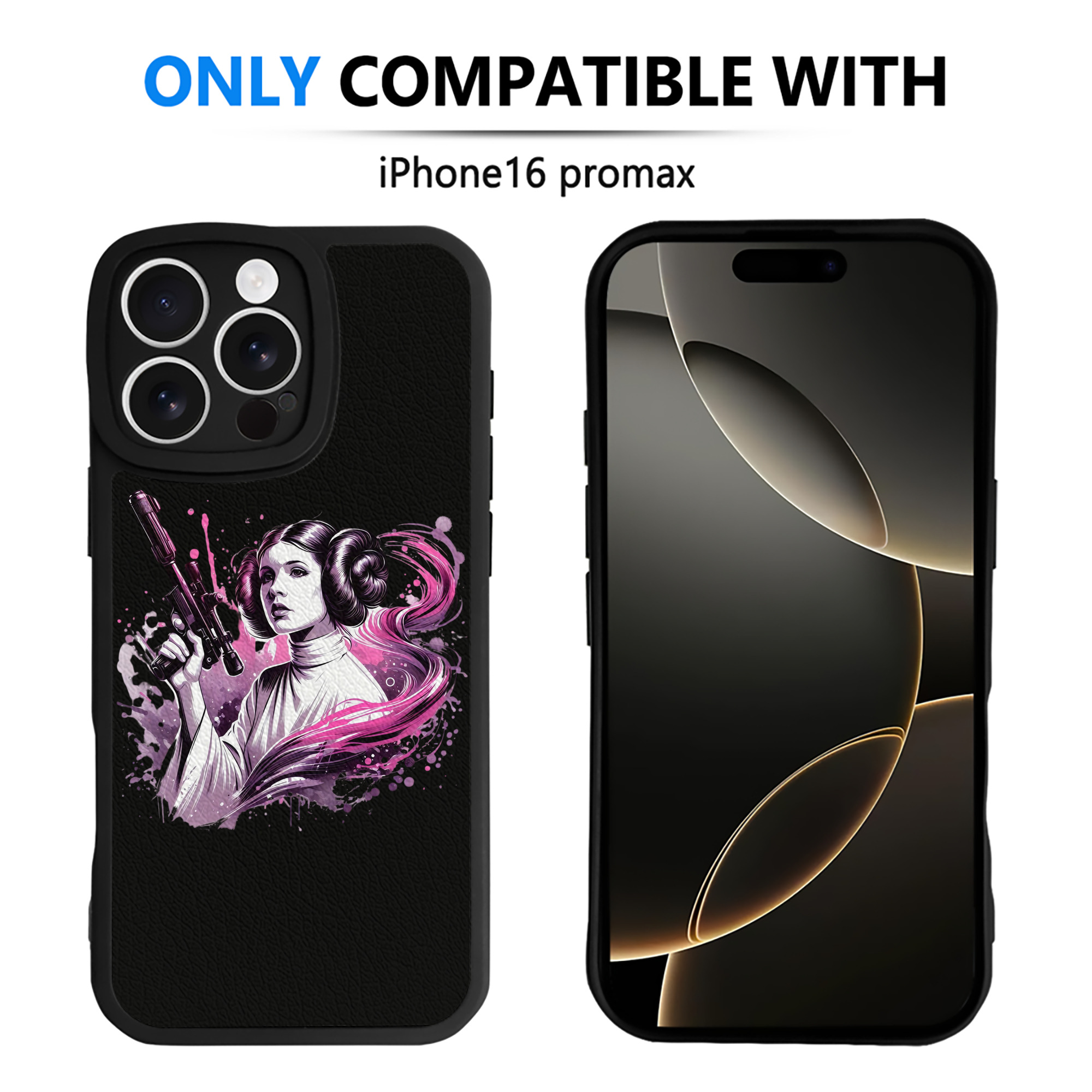 （画像用） スター・ウォーズ Star Wars 【iPhone 16シリーズ対応】シリコンスマホケース（レザー調） 材質：シリコン
